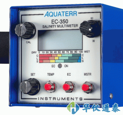 美國Aquaterr EC-350土壤水分鹽分溫度速測儀