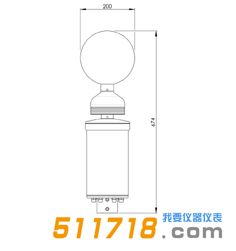 英國(guó)Biral BTD-200雷電探測(cè)儀尺寸圖.png